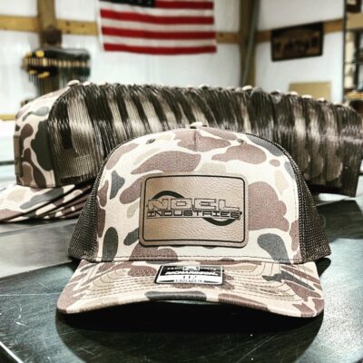 Leather Patch Logo Camo Hat